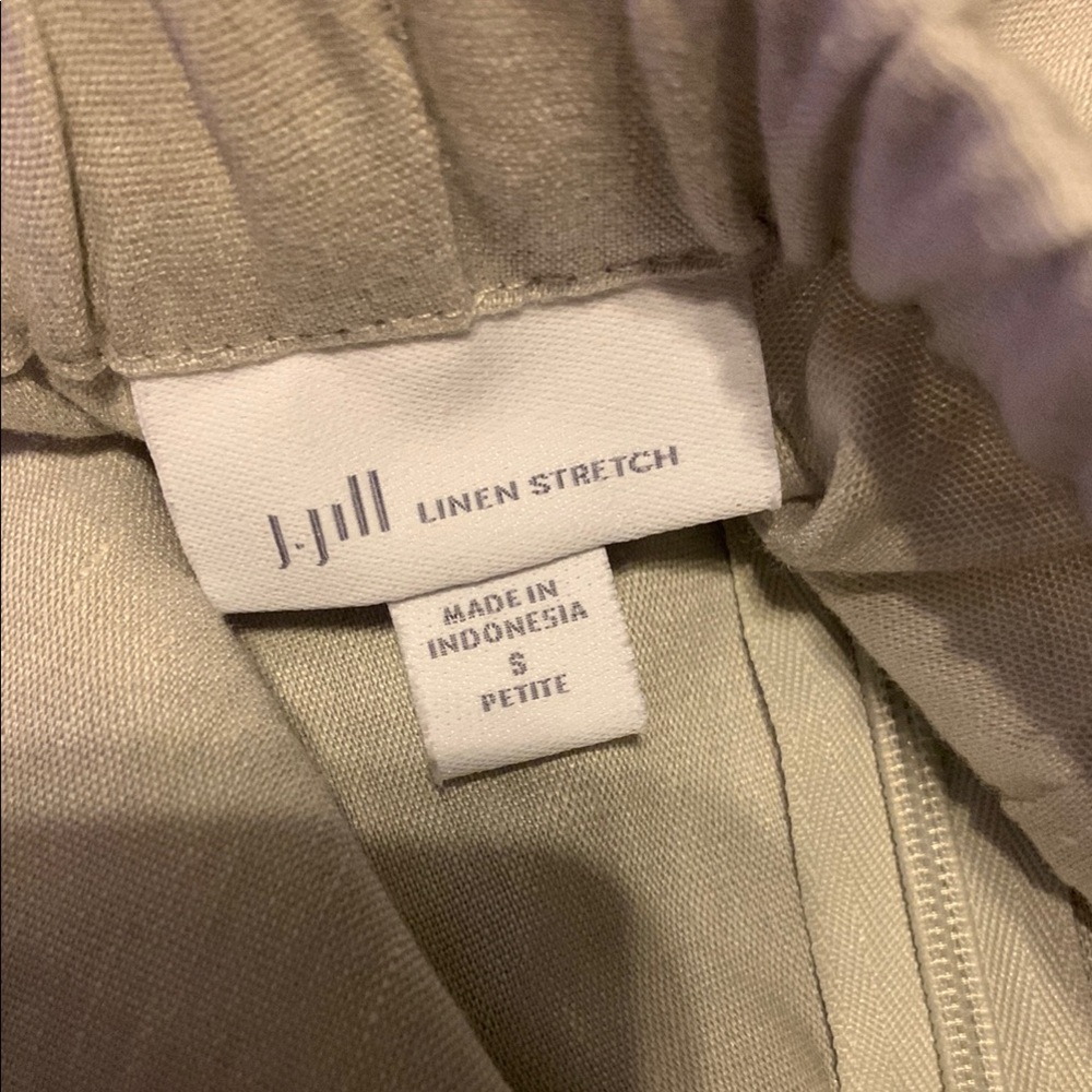 J. Jill Linen Stretch Pants - Cream